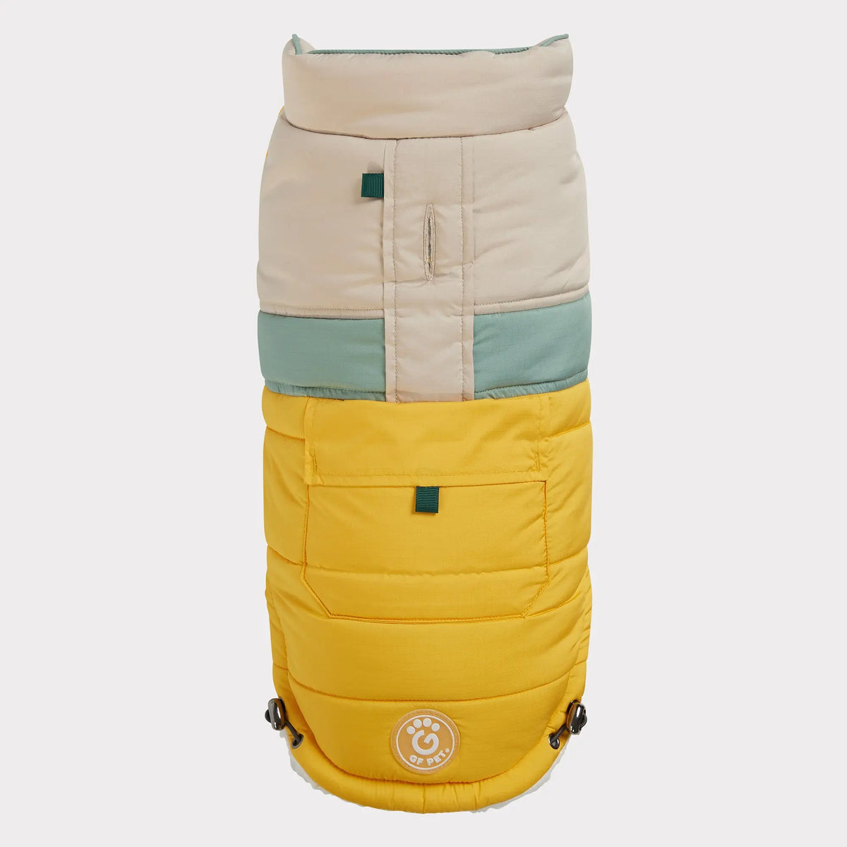 Camplife Puffer |  Dog Coat | Yellow GF PET Apparel GF Pet Official Online Store