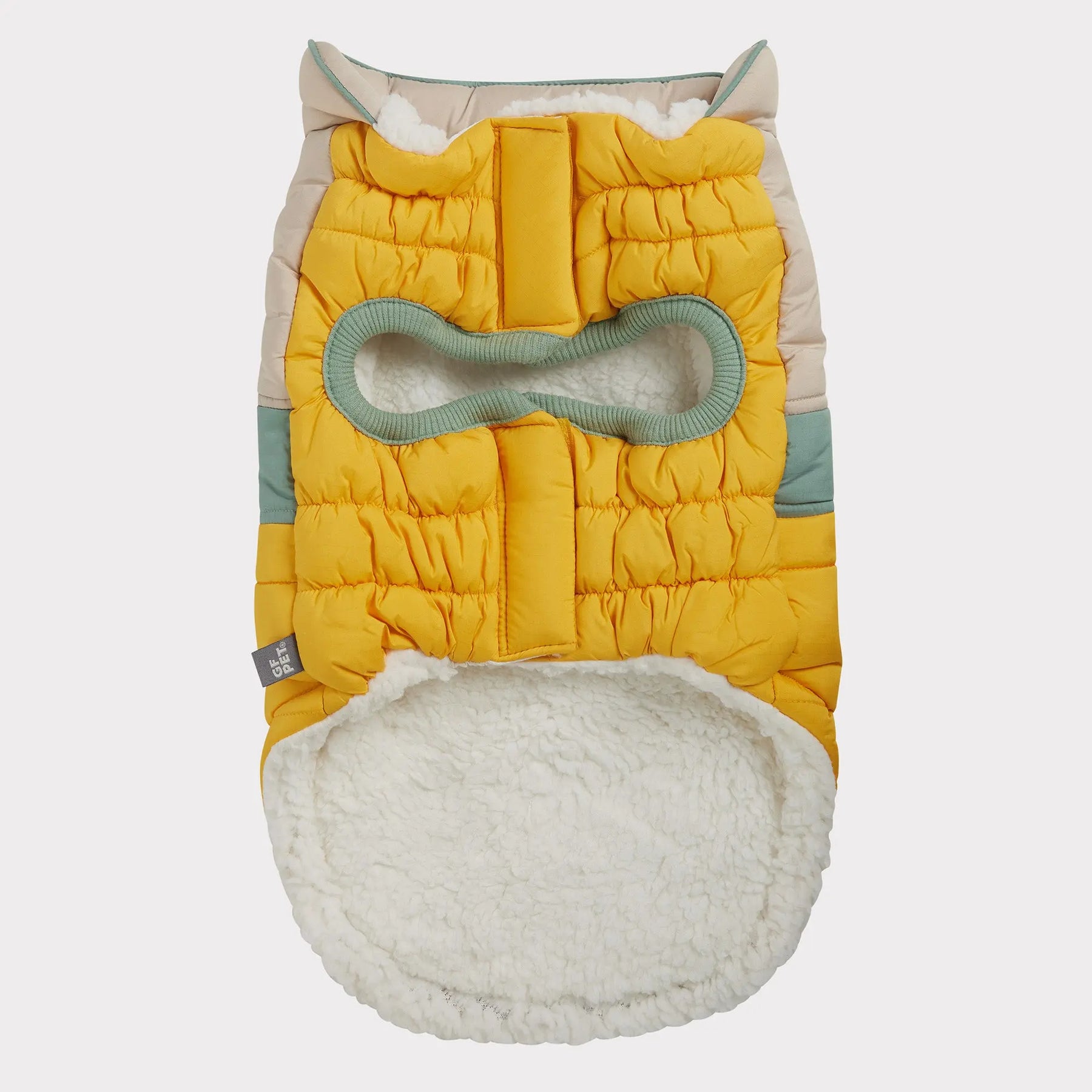 Camplife Puffer |  Dog Coat | Yellow GF PET Apparel GF Pet Official Online Store