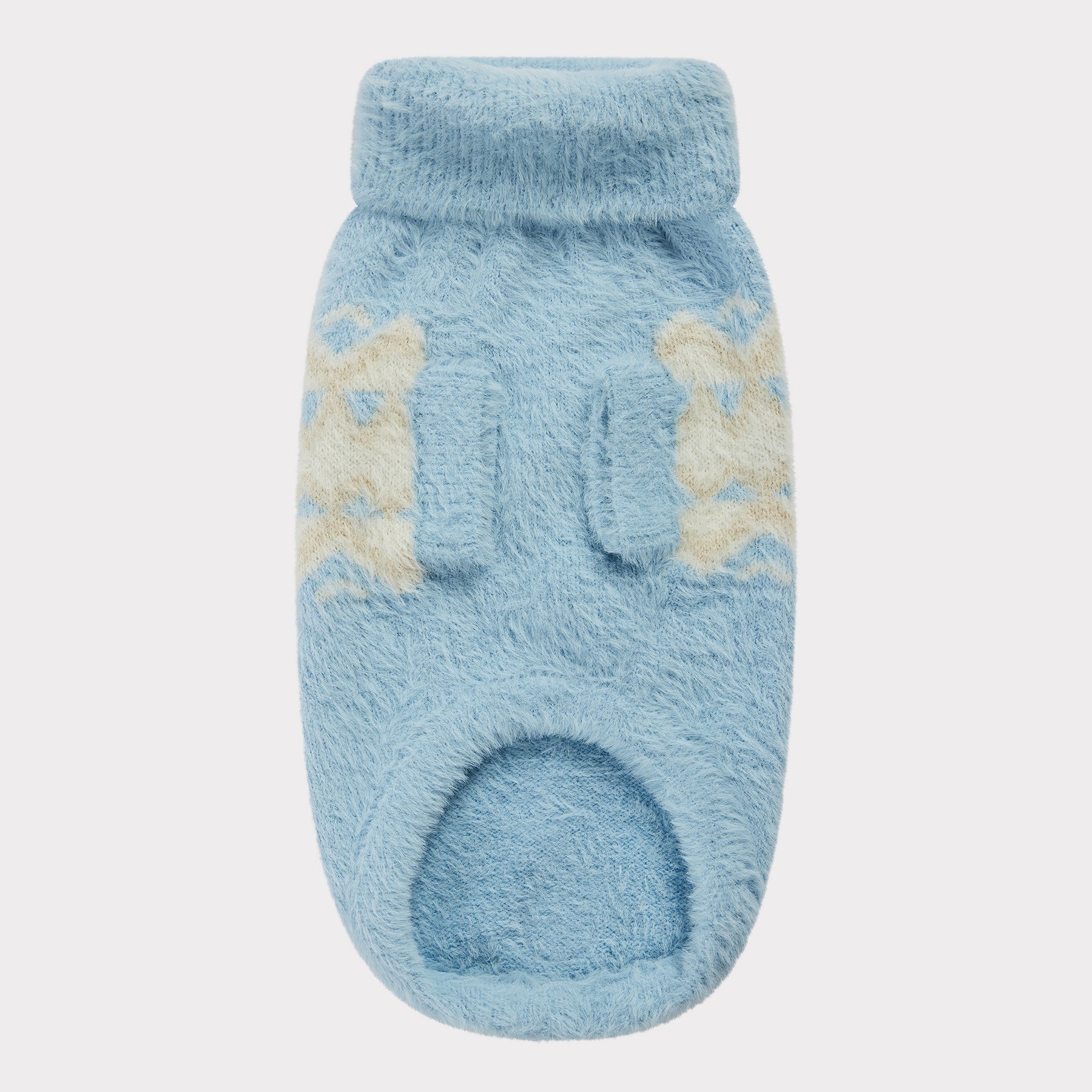 Fuzzy Dog Sweater | Light Blue