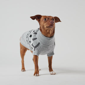 Heritage Dog Sweater | Grey Mix