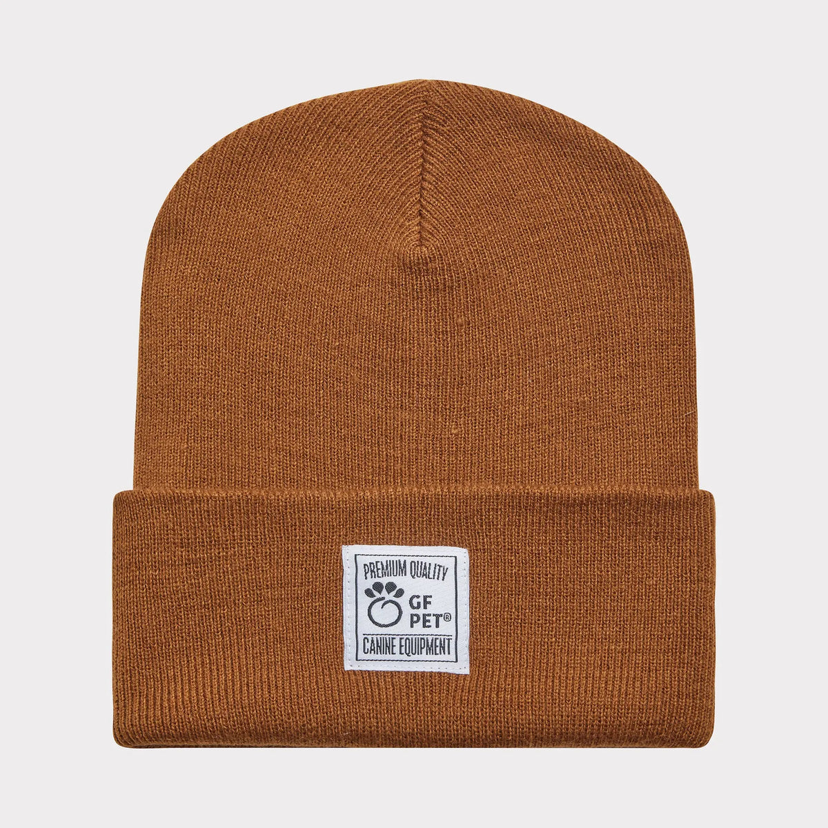 GF PET® Human Logo Beanie | Caramel GF PET Human Apparel GF Pet Official Online Store