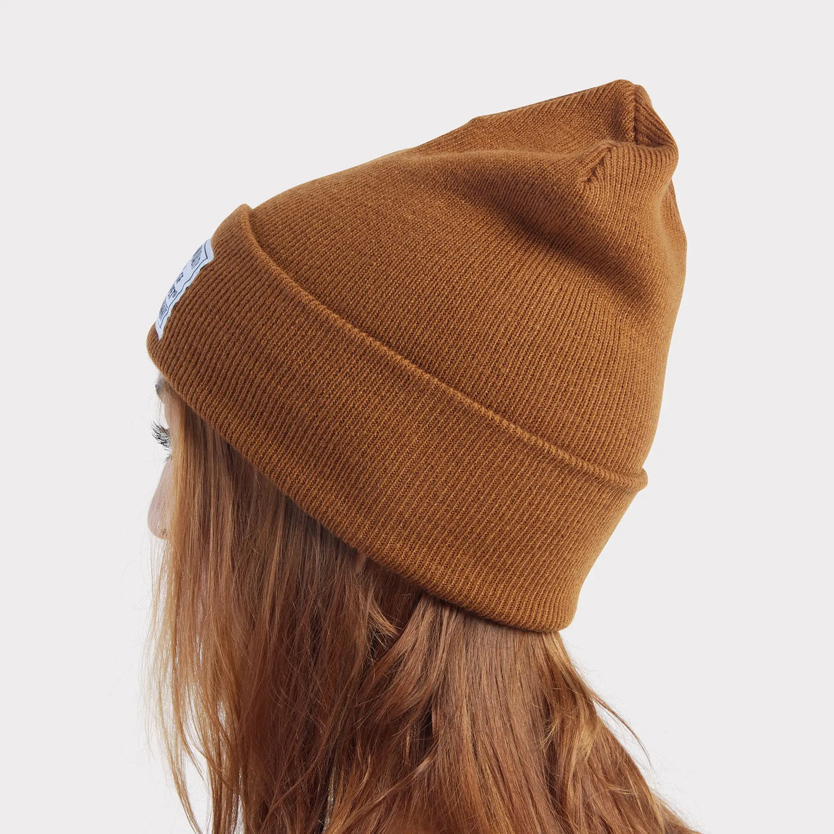 GF PET® Human Logo Beanie | Caramel GF PET Human Apparel GF Pet Official Online Store
