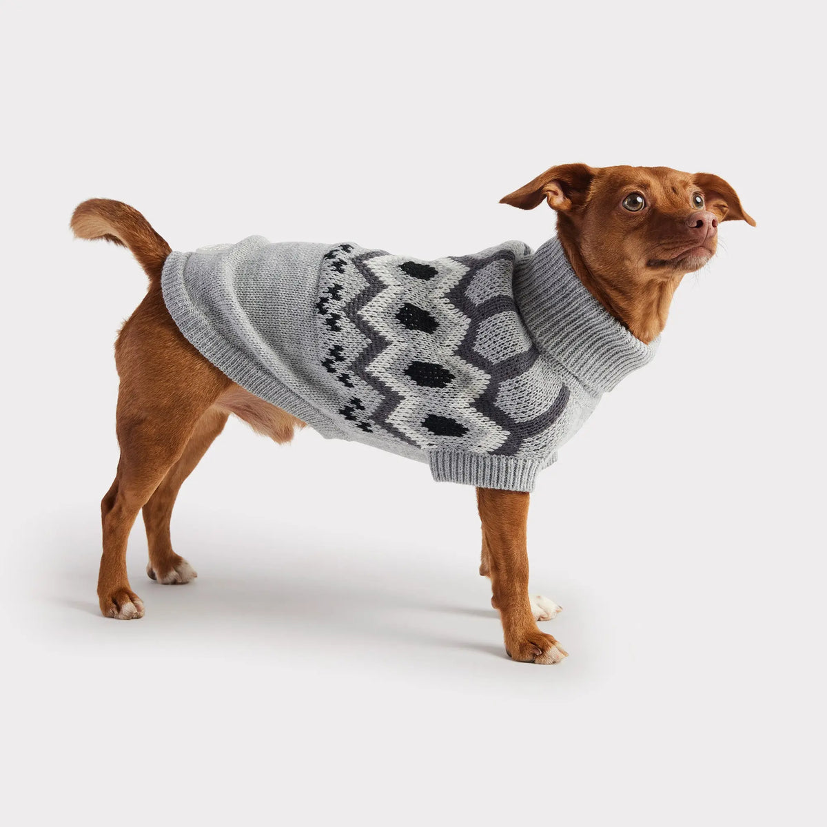 Heritage Dog Sweater | Grey Mix GF PET Apparel GF Pet Official Online Store