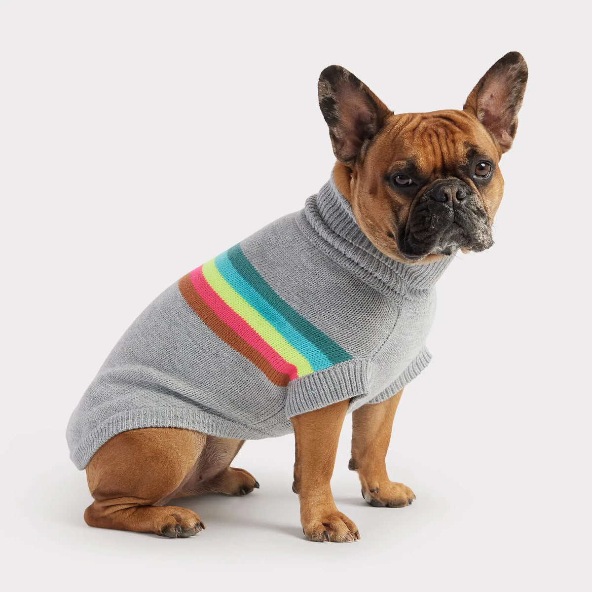 Retro Dog Sweater | Grey Mix GF PET Apparel GF Pet Official Online Store