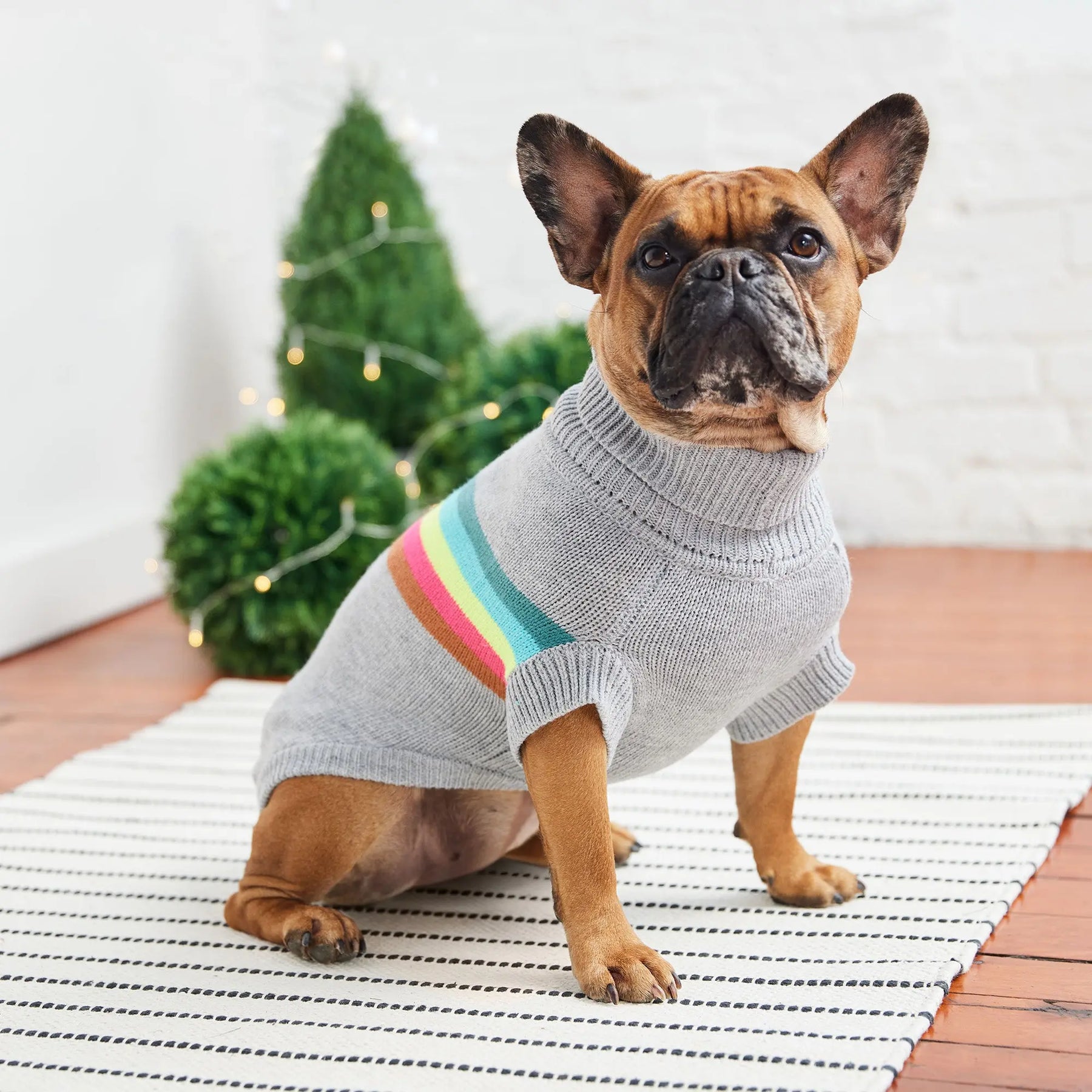 Retro Dog Sweater | Grey Mix GF PET Apparel GF Pet Official Online Store