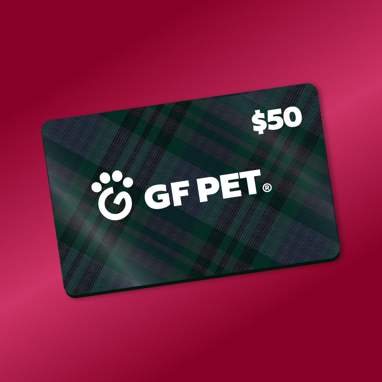 Carte cadeau de la boutique en ligne officielle GF Pet - Carte de friandises 50