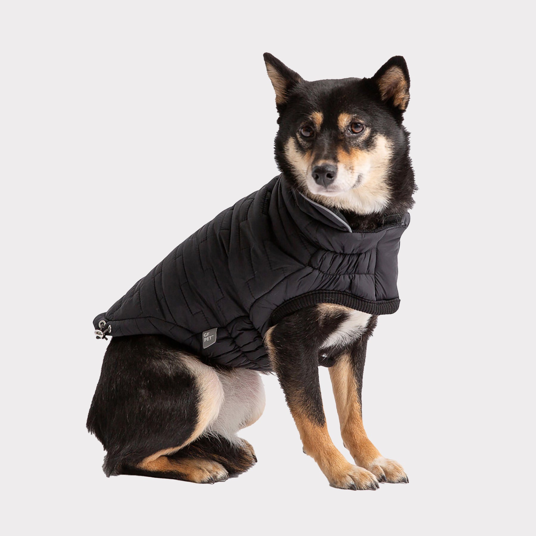 Reversible Chalet Dog Jacket | Black Fleece - GF Pet Official Online Store