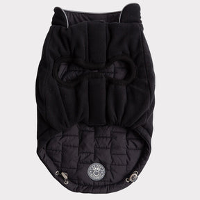 Reversible Chalet Dog Jacket | Black Fleece - GF Pet Official Online Store