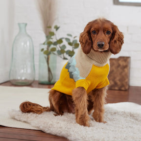 Fireside Dog Sweater | Yellow GF Pet Official Online Store Apparel GF Pet Official Online Store