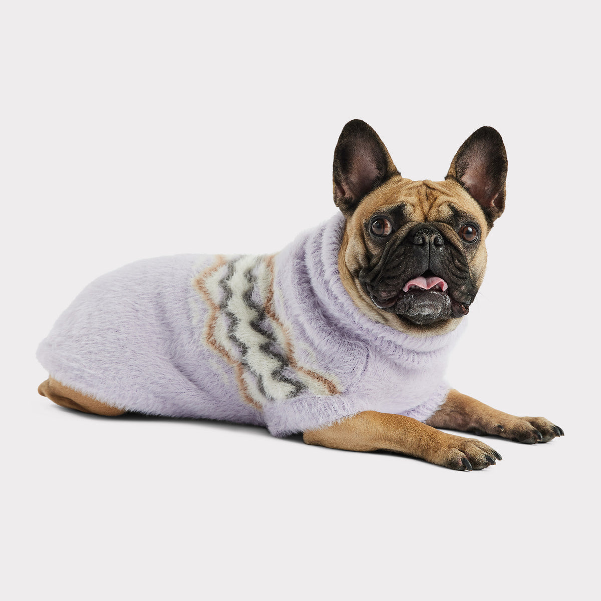 Fuzzy Dog Sweater | Lavender