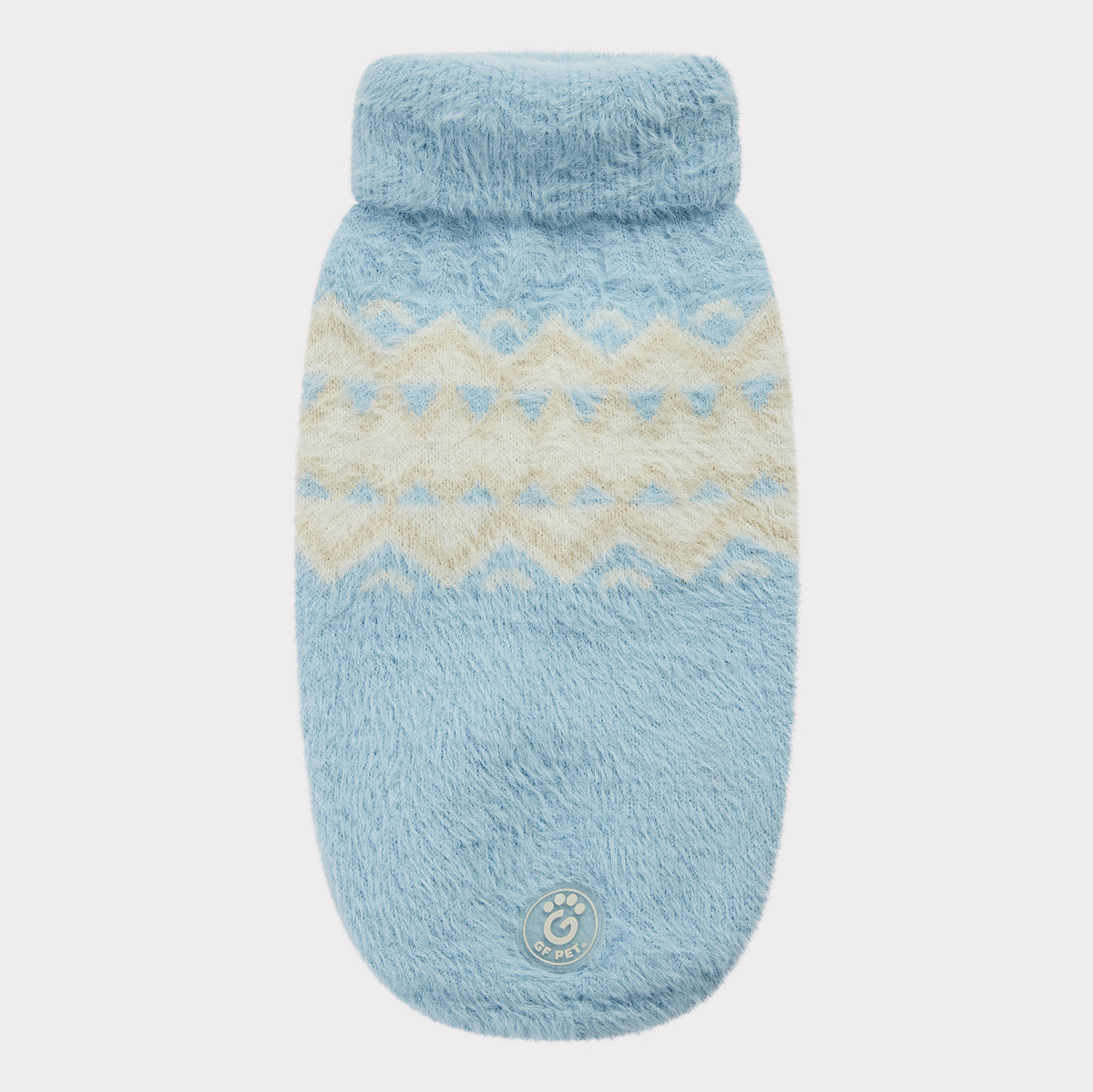 Fuzzy Dog Sweater | Light Blue