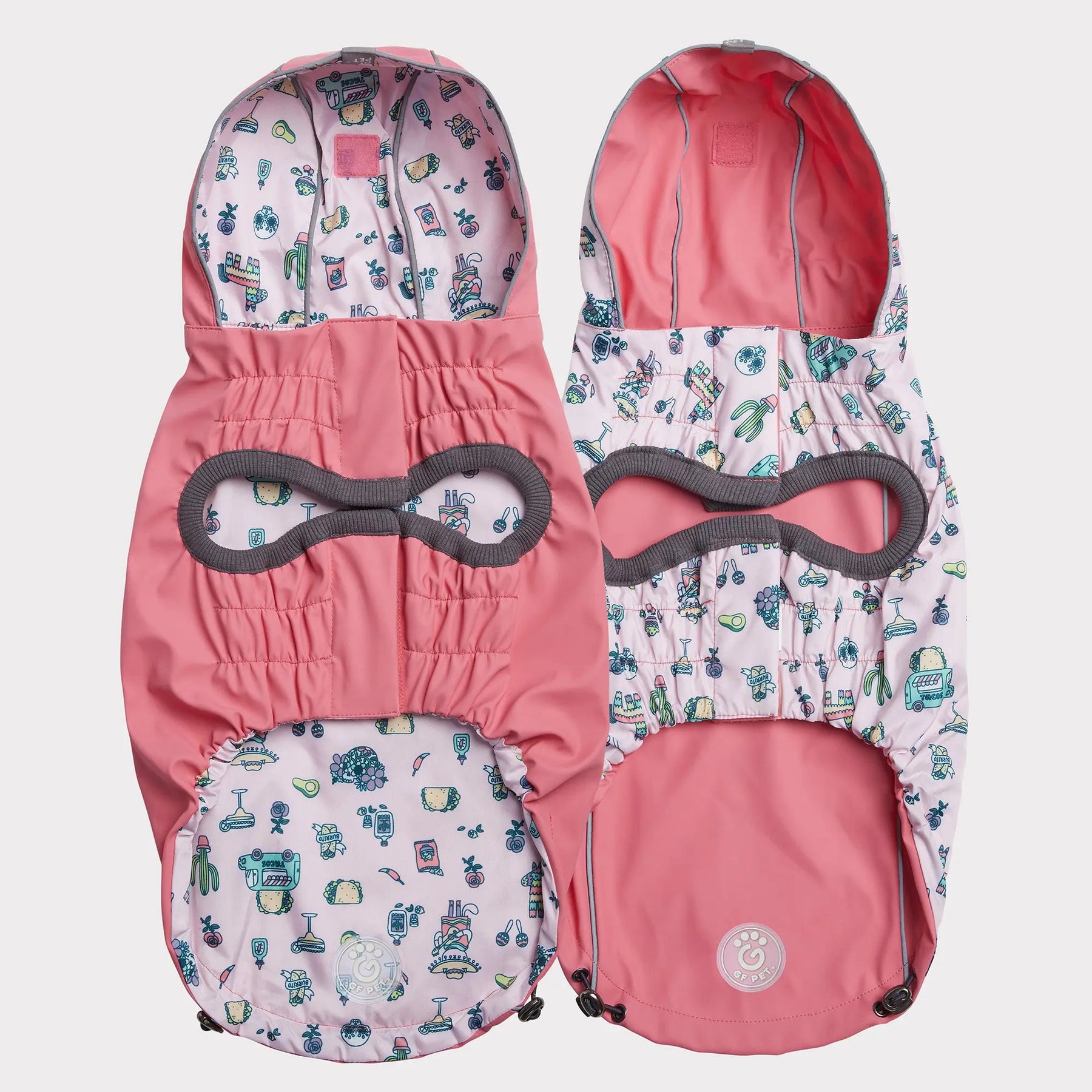 Reversible Dog Raincoat | Pink Fiesta GF PET Apparel GF Pet Official Online Store