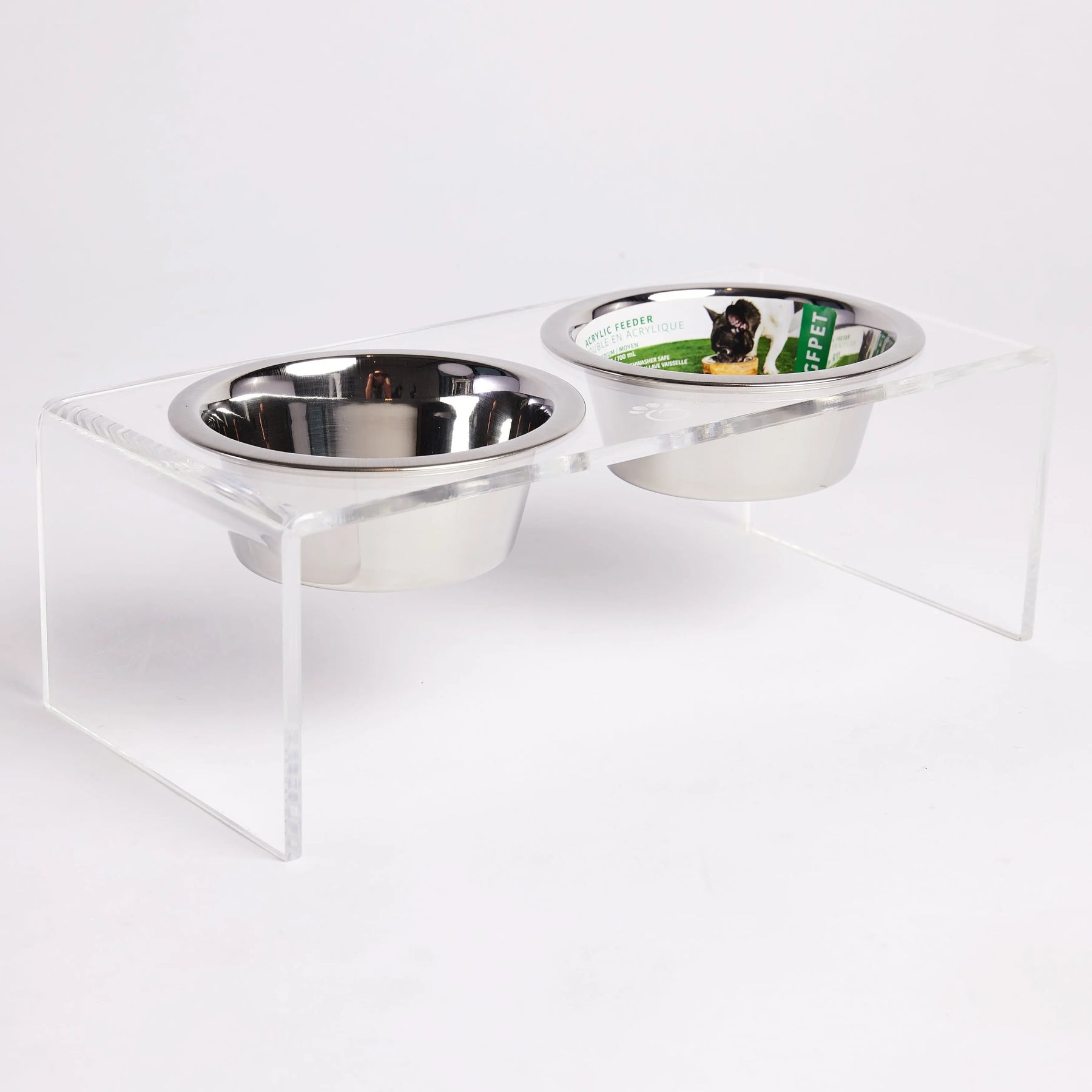 Acrylic Pet Feeder | Clear GF PET Bowls GF Pet Official Online Store