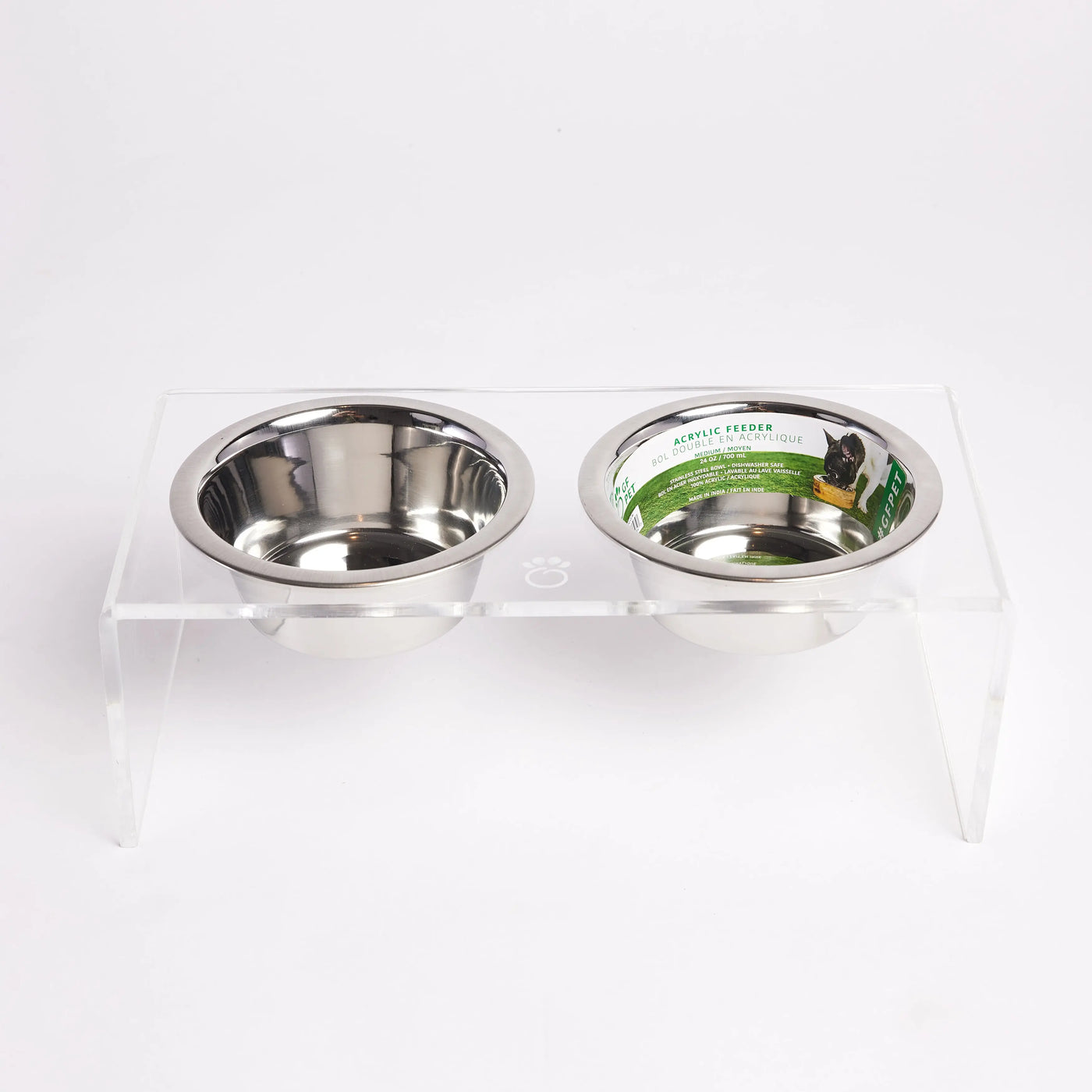 Acrylic Pet Feeder | Clear GF PET Bowls GF Pet Official Online Store