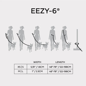 EEZY-6® Reflective Dog Leash | Black GF PET Collars & Leashes GF Pet Official Online Store