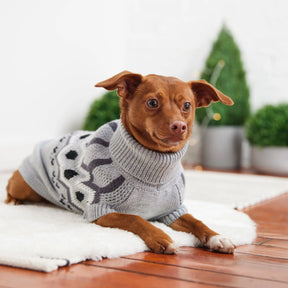 Heritage Dog Sweater | Grey Mix GF PET Apparel GF Pet Official Online Store