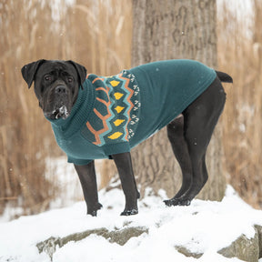 Heritage Dog Sweater | Teal GF PET Apparel GF Pet Official Online Store