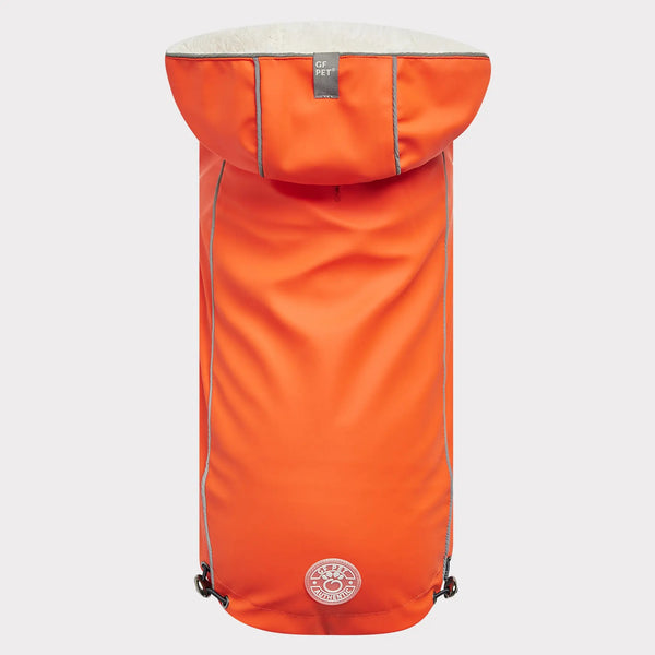 Insulated Dog Raincoat with Hood — Orange | GF Pet® Online Store
