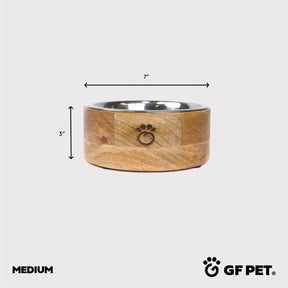 Mango Wood Pet Bowl GF PET Bowls GF Pet Official Online Store