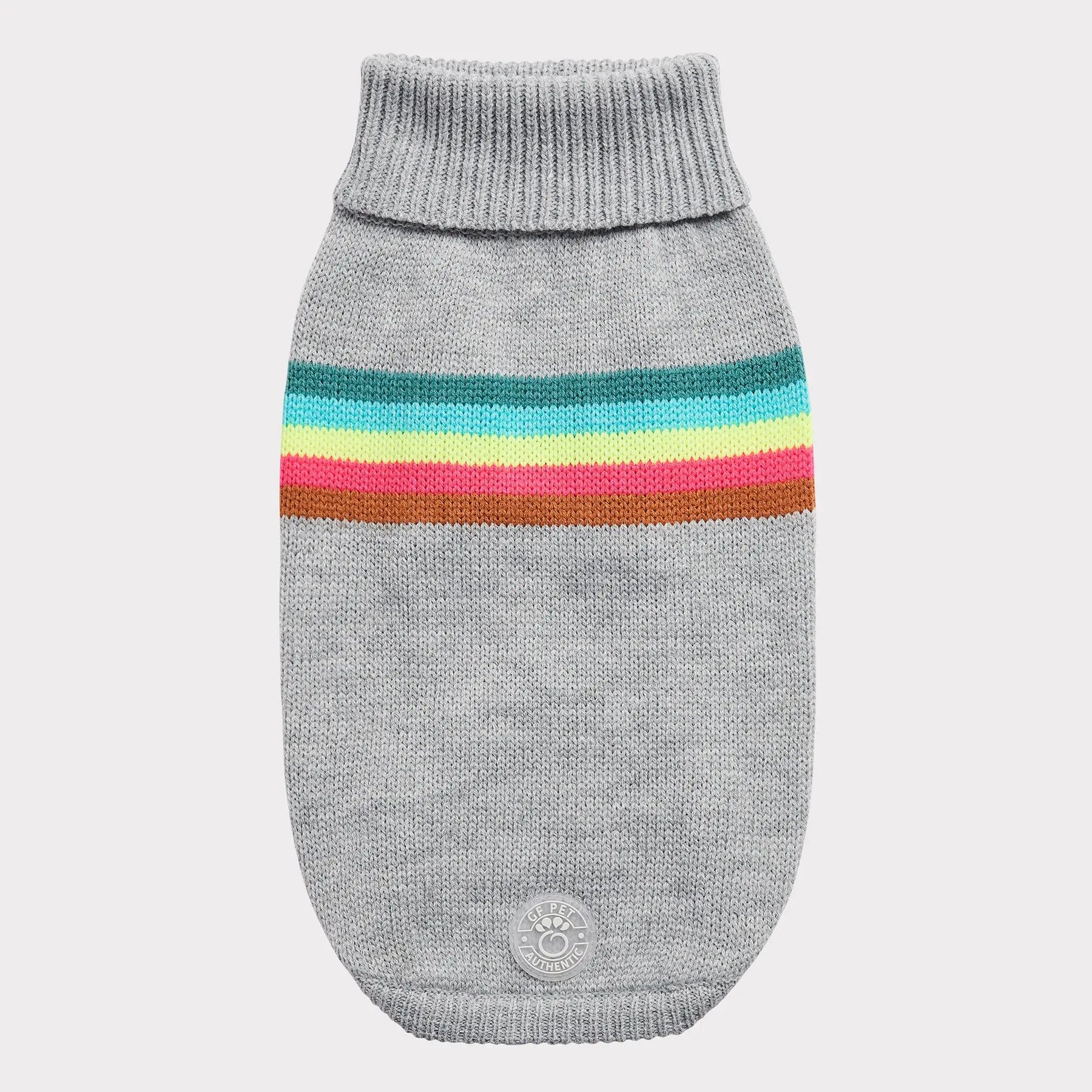 Retro Dog Sweater | Grey Mix GF PET Apparel GF Pet Official Online Store