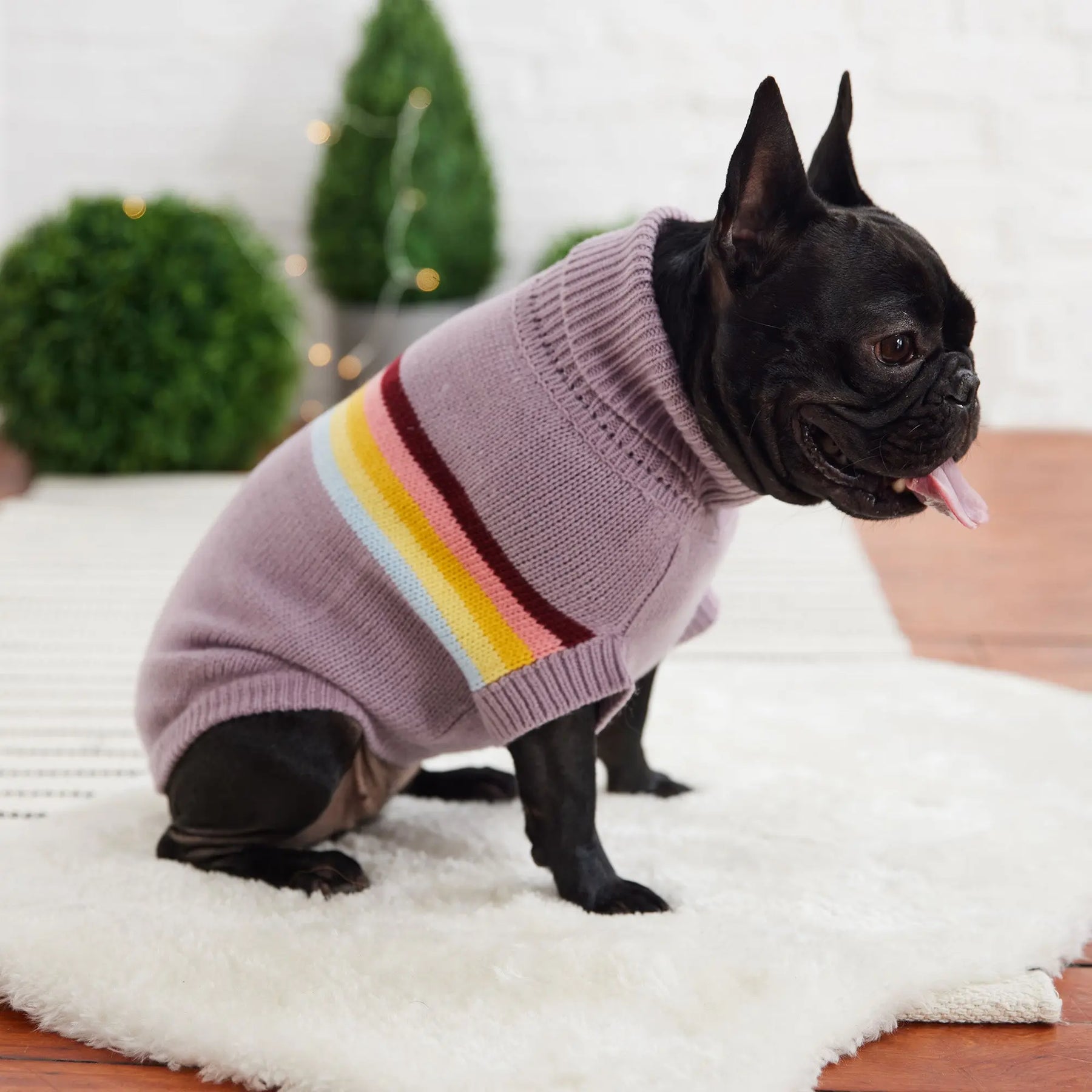 Retro Dog Sweater | Lavender GF PET Apparel GF Pet Official Online Store