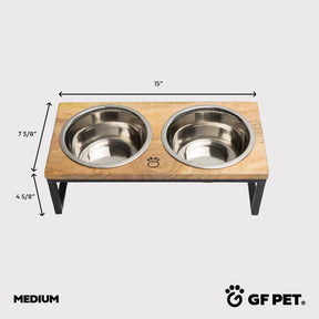 Wood & Metal Pet Feeder GF PET Bowls GF Pet Official Online Store