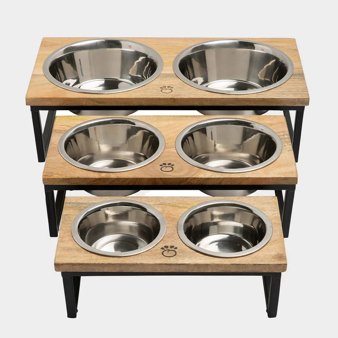 Wood & Metal Pet Feeder GF PET