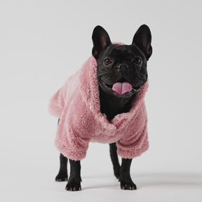 Sweat-shirt à capuche pour chien en rose